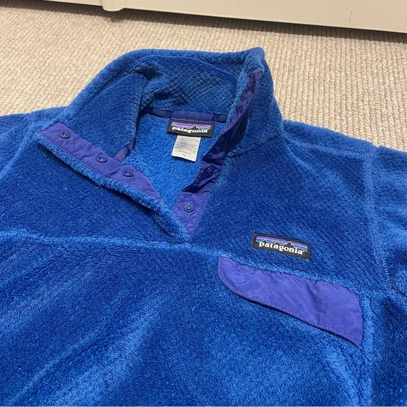Patagonia Women’s Re-Tool Snap-T Fleece Pullover in Andes Blue (XS) - Picture 6 of 7